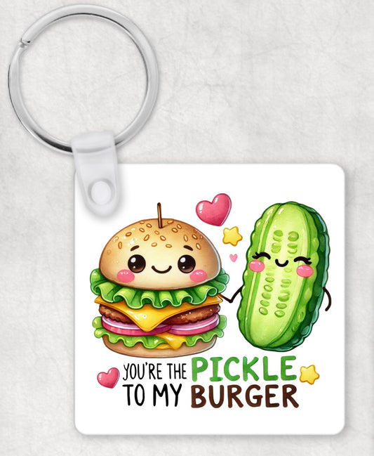 Pickle to my burger keyring