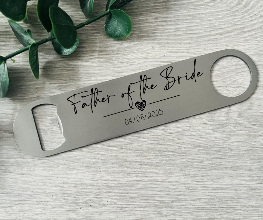 Fathers of the bride bottle opener