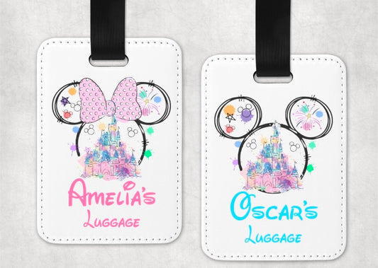 Disney themed Luggage Tag