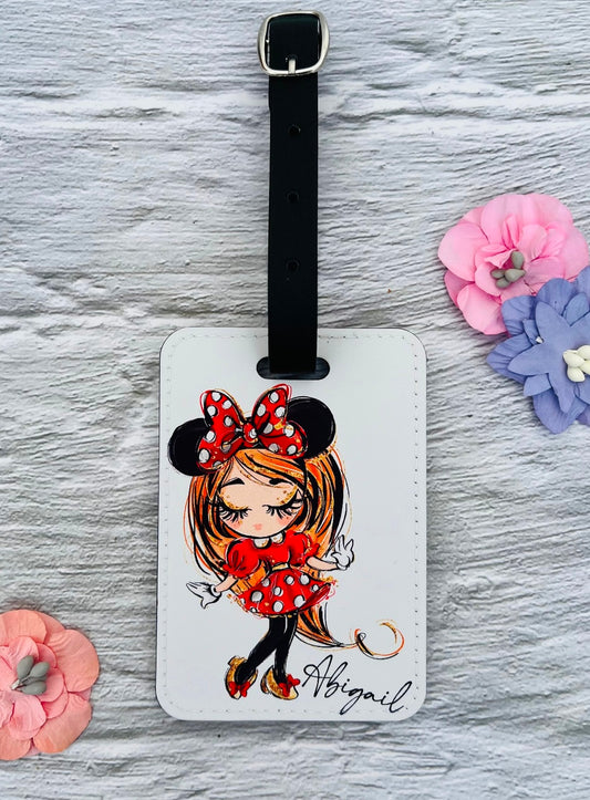 Minnie Inspired Luggage Tag